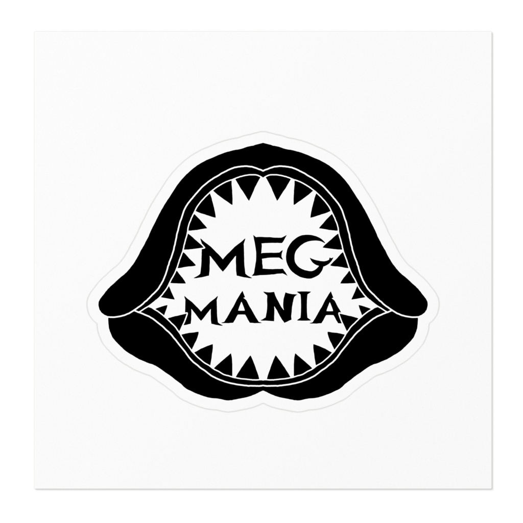 メグマニアロゴステッカー