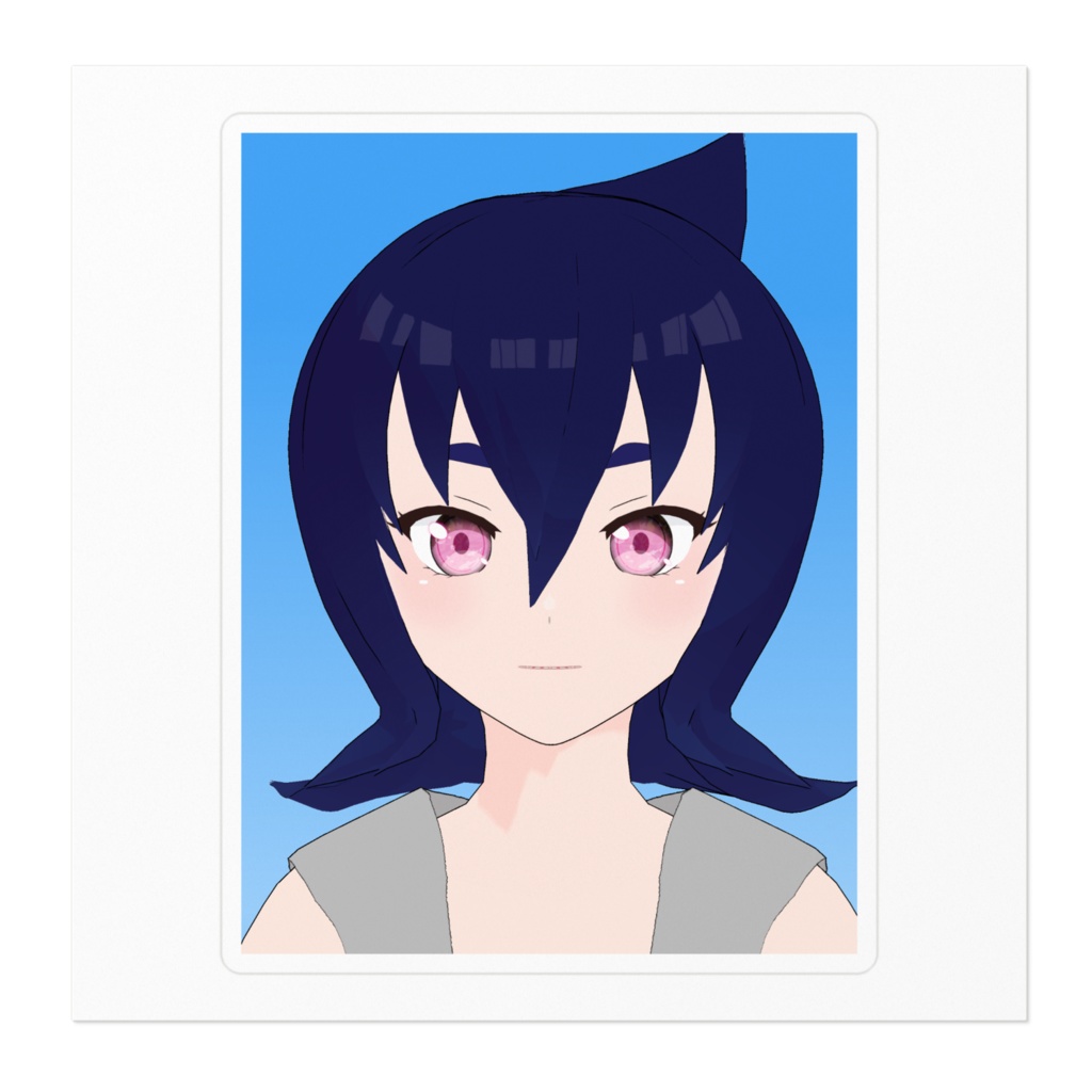 証明写真風ステッカー