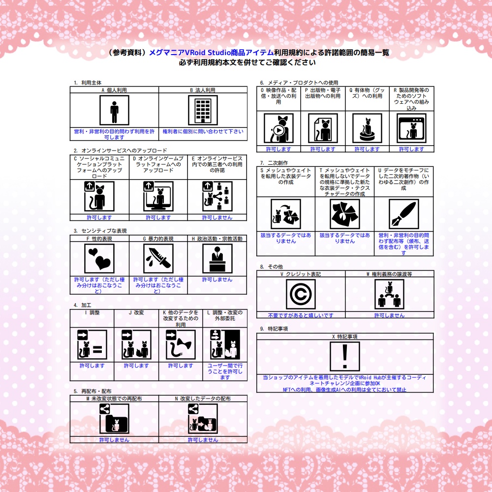 【VRoid】クリスマスネイル【期間限定無料配布】