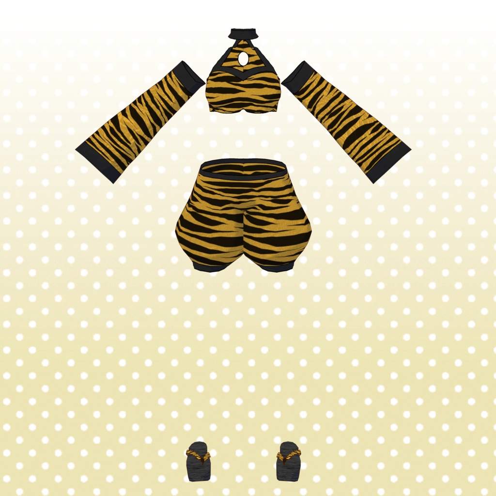 【VRoid】トラ柄鬼コーデ【期間限定セール】