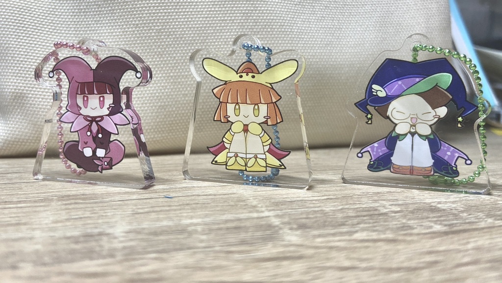 自立アクキー3種