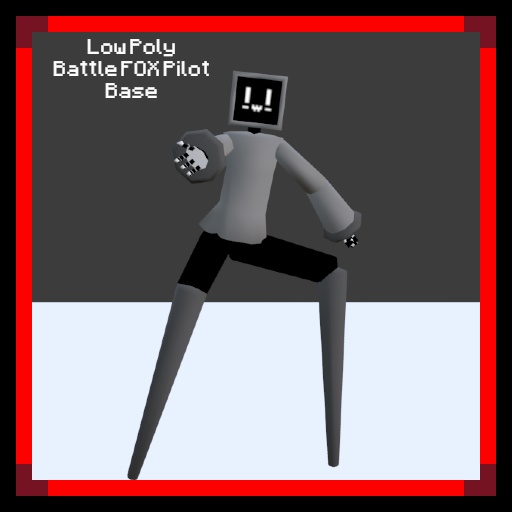 Low Poly FOX Pilot Base ローポリFOXパイロットベース