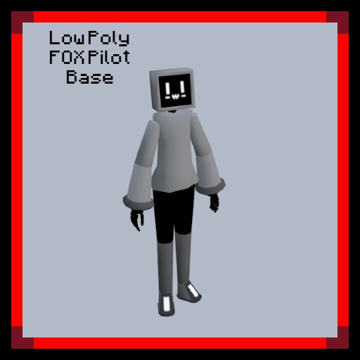 Low Poly FOX Pilot Base ローポリFOXパイロットベース