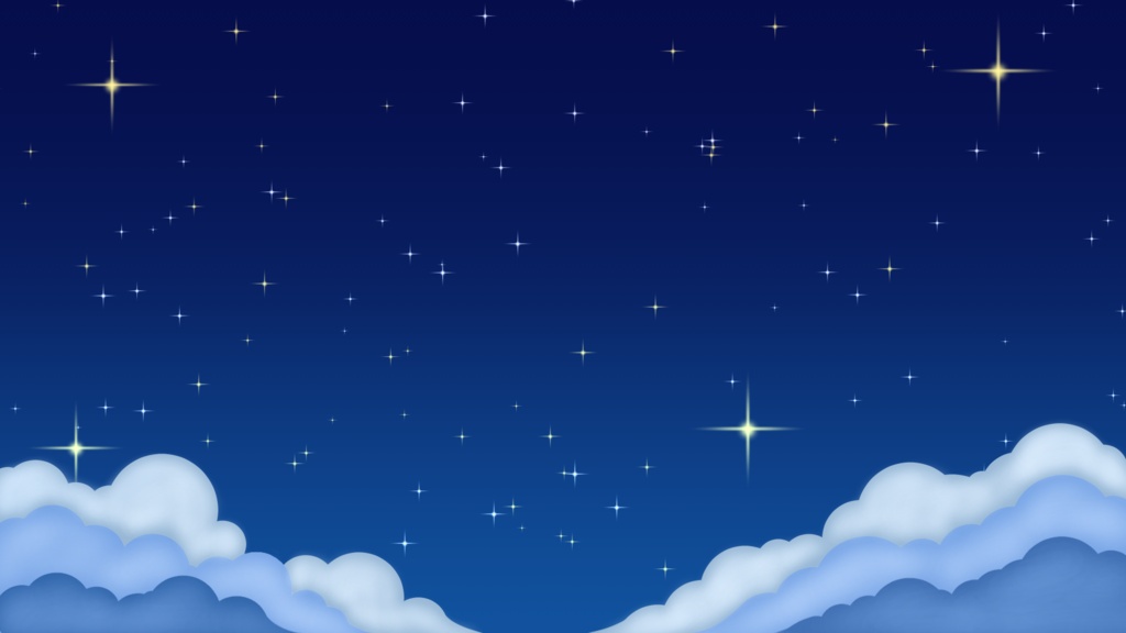 配信用オーバーレイ 夜空