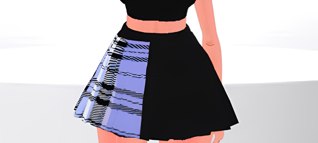 Half and Half Cute Short Skirt 