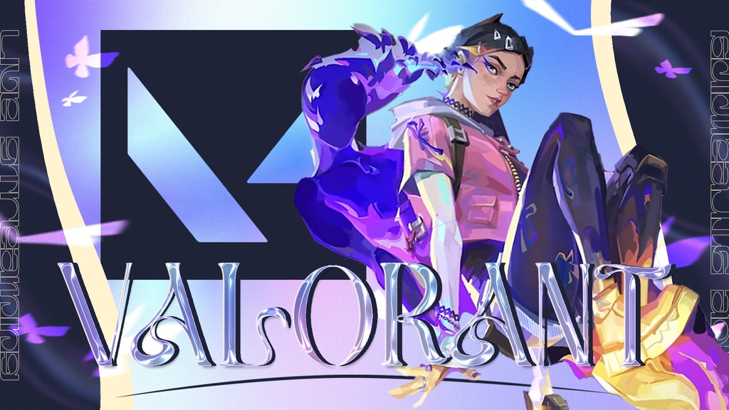 [♡本日限定特大SALE♡] VALORANT クローヴ lardoo製 無料】Valorant配信用サムネ素材_クローヴ【Vtuber/配信者