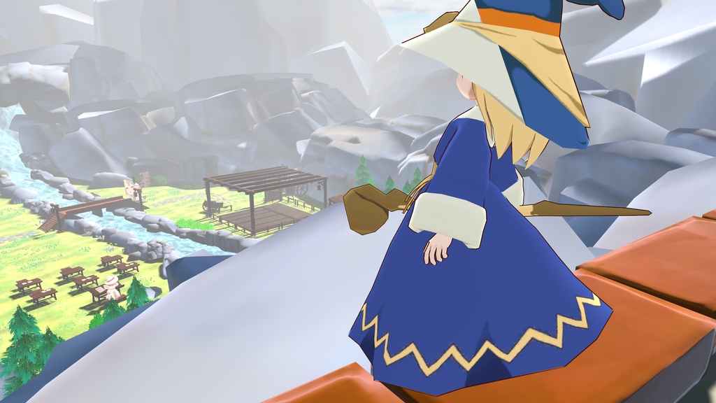 【魔法使いの妹子リア】オリジナル3Dモデル