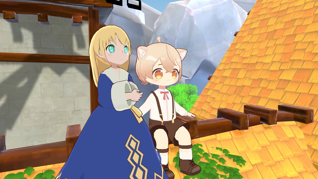 【魔法使いの妹子リア】オリジナル3Dモデル