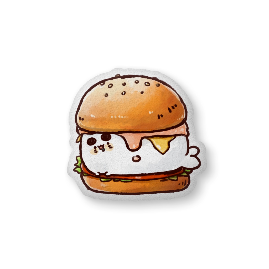 ハンバーガーかざらちクッション(大＆中)