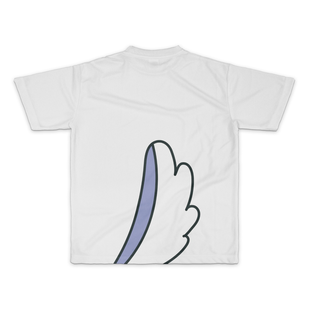 マイハスキー フルグラフィック両面Tシャツ Mサイズ 白地