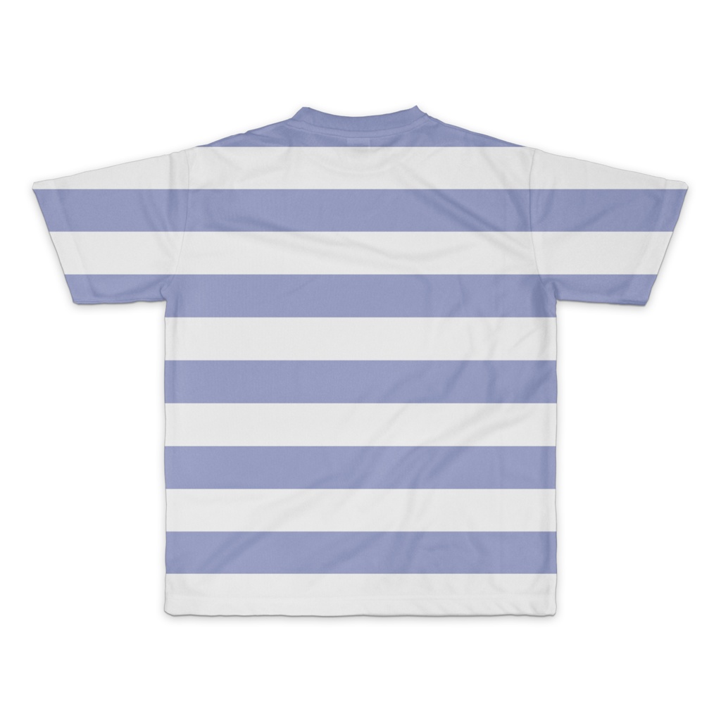 マイハスキー フルグラフィック両面印刷Tシャツ Mサイズ ストライプ