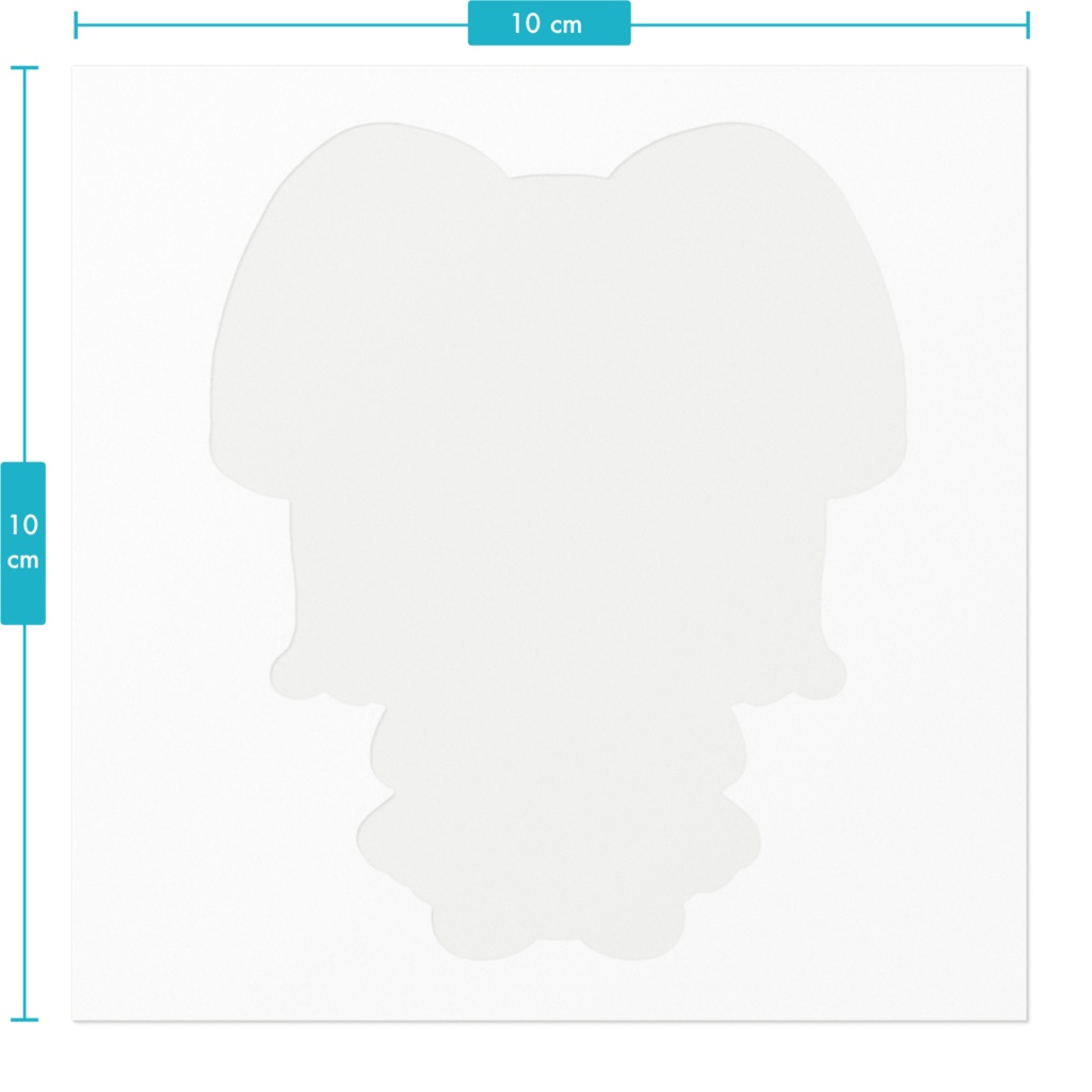 うさぎ顔あーちゃステッカー