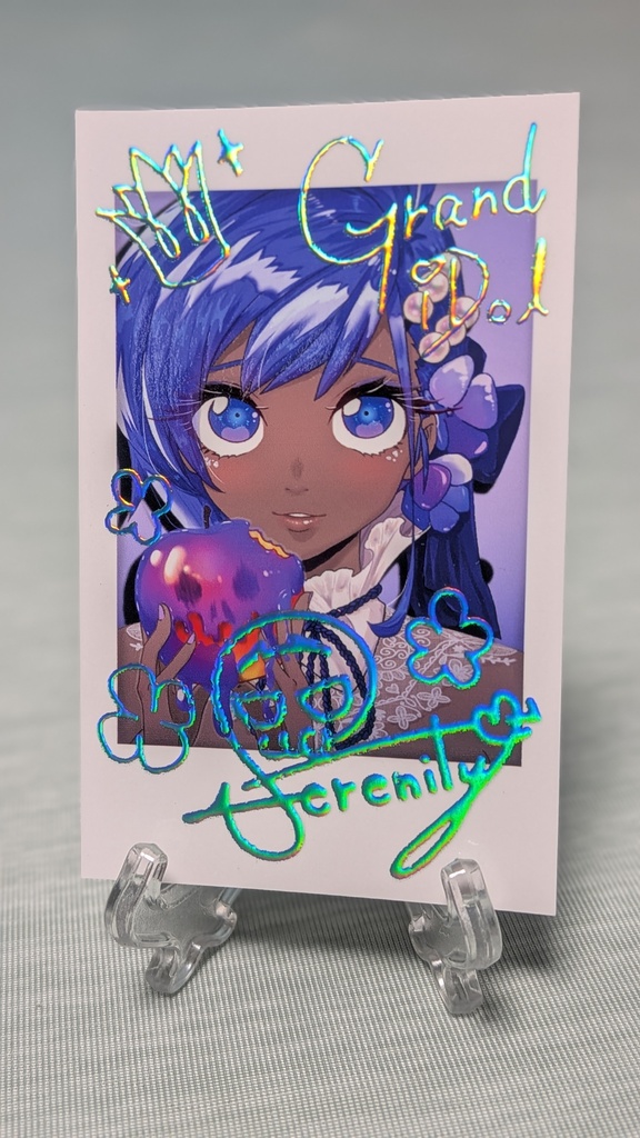 静謐のハサン　サイン入りアイドルチェキ風カード
