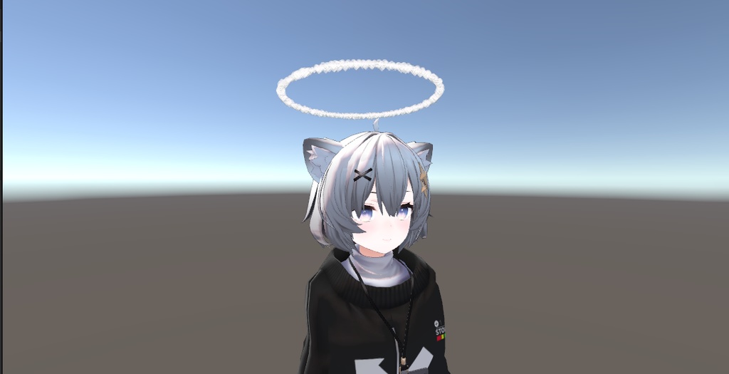 ハート型のパーティクルヘイロー