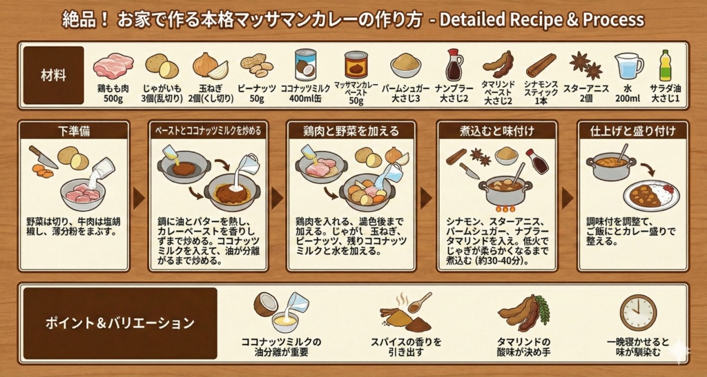 インフォグラフィックスで極める!絶品おうちごはん:カレー編