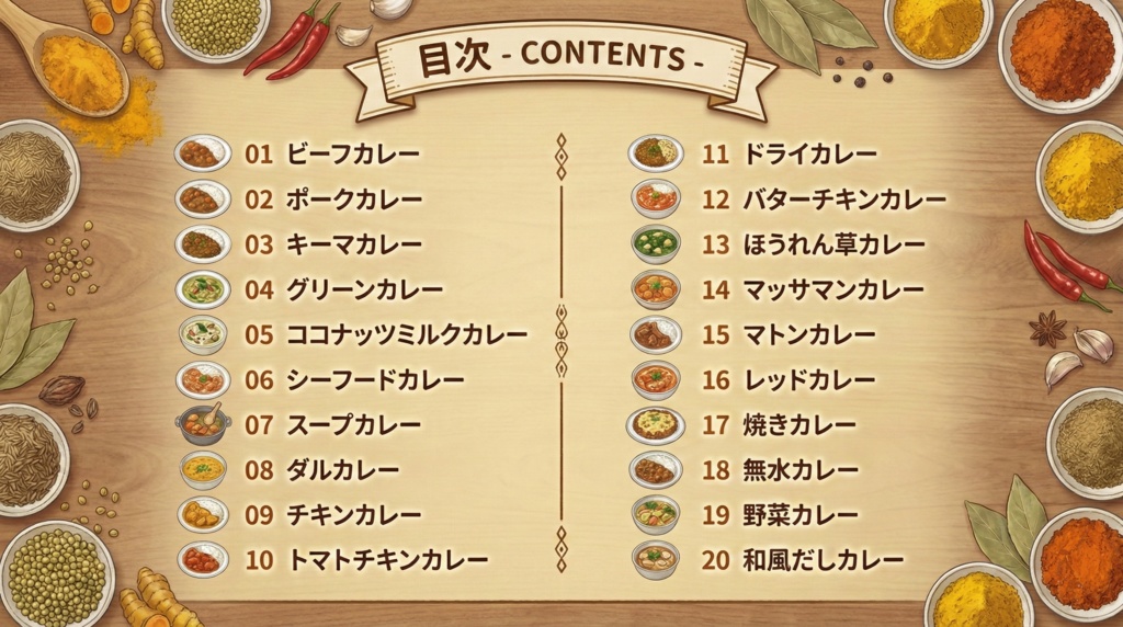 インフォグラフィックスで極める!絶品おうちごはん:カレー編