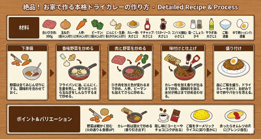 インフォグラフィックスで極める!絶品おうちごはん:カレー編
