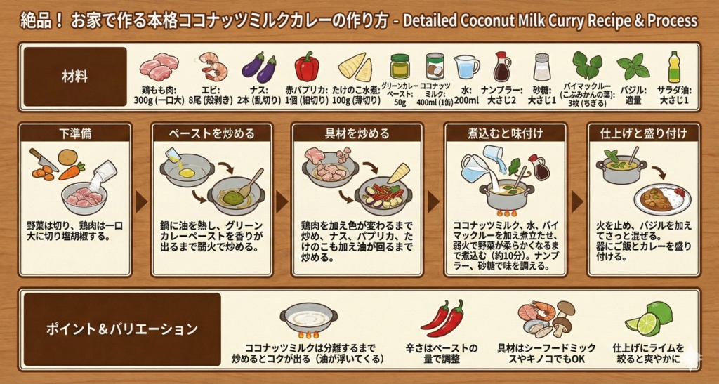 インフォグラフィックスで極める!絶品おうちごはん:カレー編