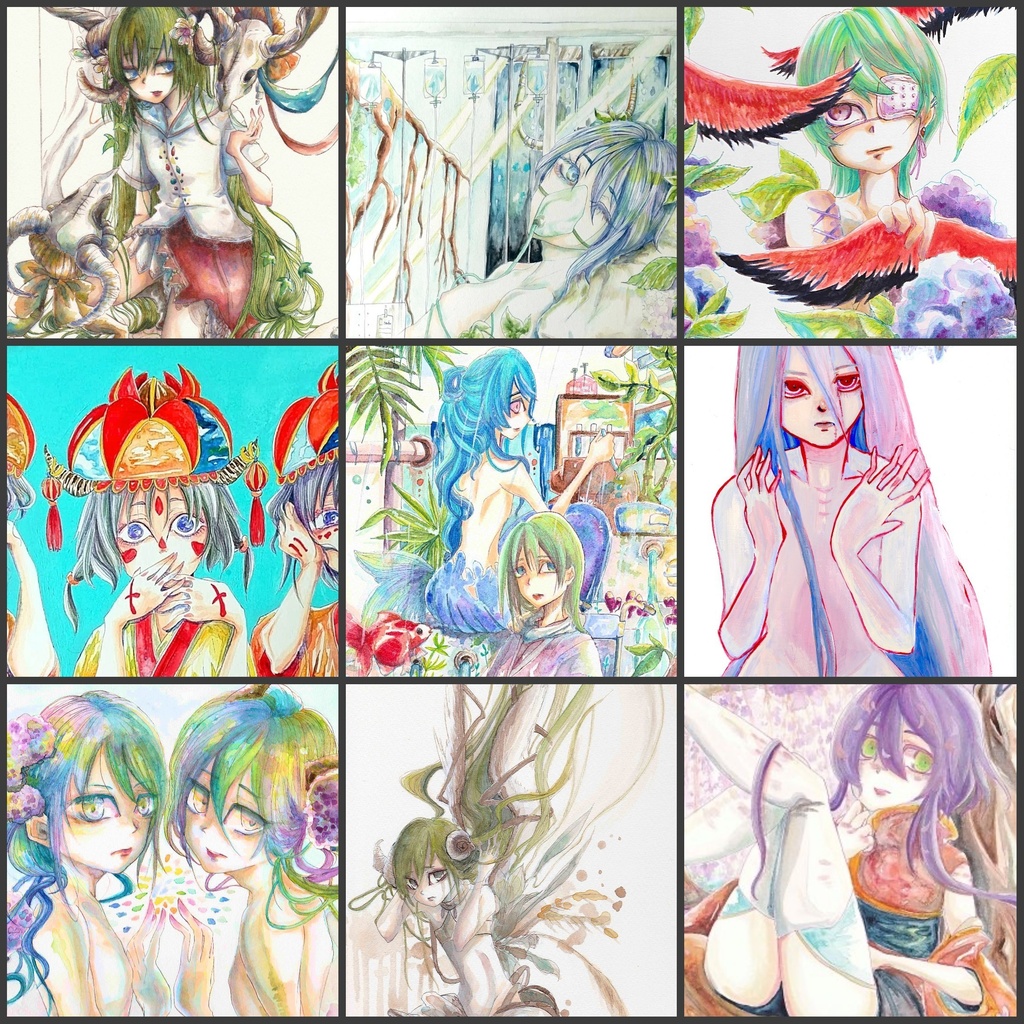 (ランダム セット)１０枚入ㅤポストカード セット