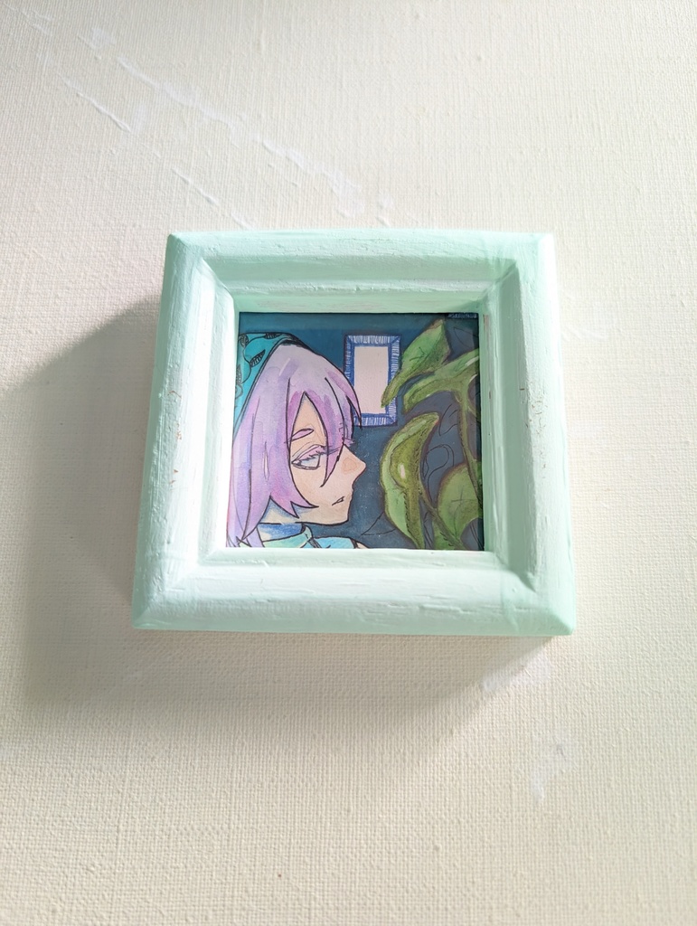 ミニ原画『フートエンシス①・②』アナログイラスト原画/ミニ原画