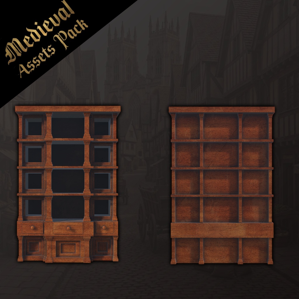 Medieval Assets Pack 中世家具セット