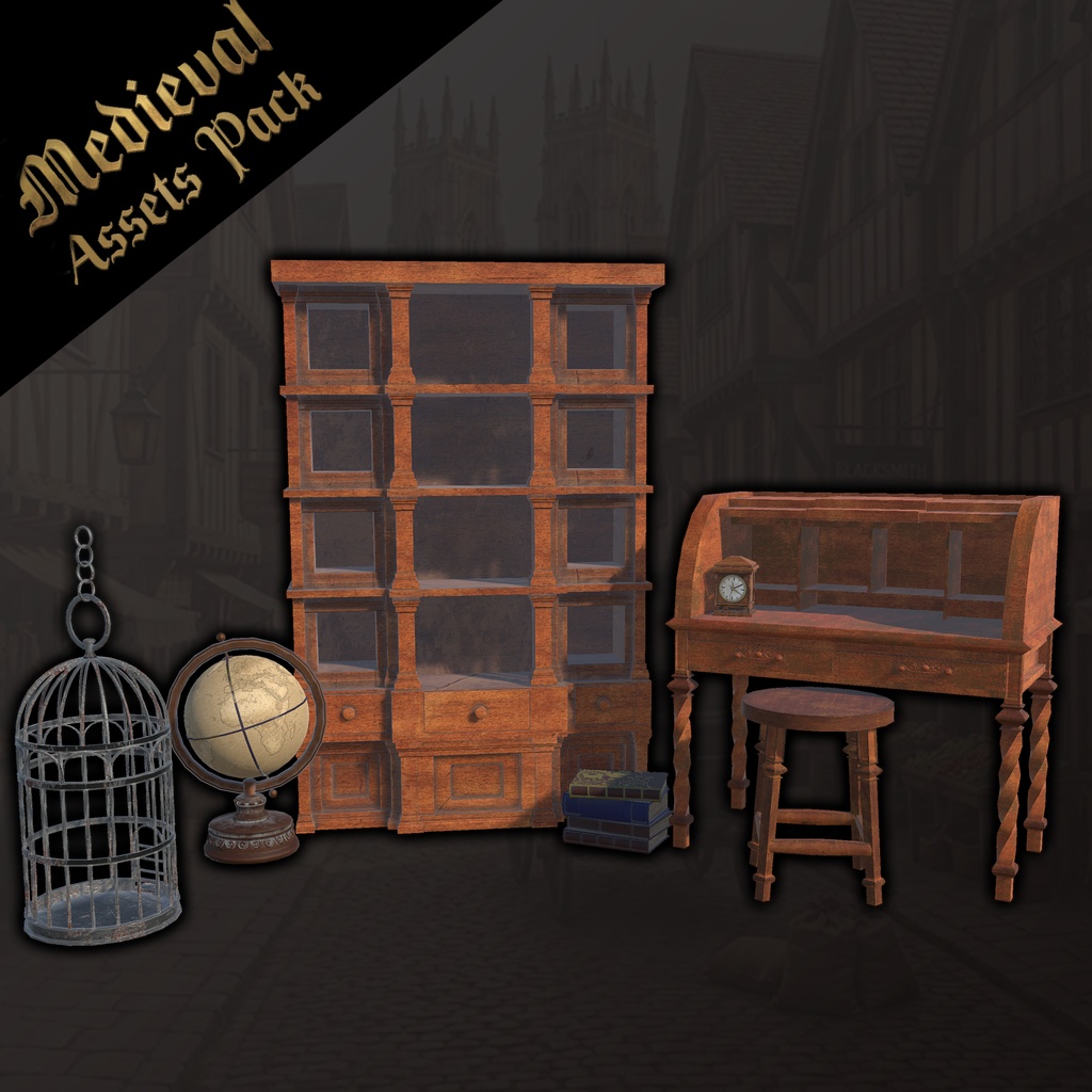 Medieval Assets Pack　中世家具セット