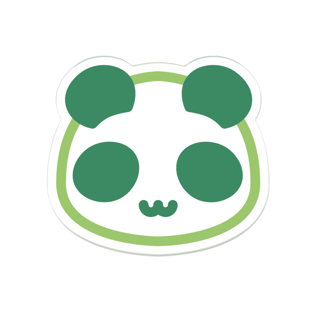 田パンダ連れ歩きアクリルバッジ