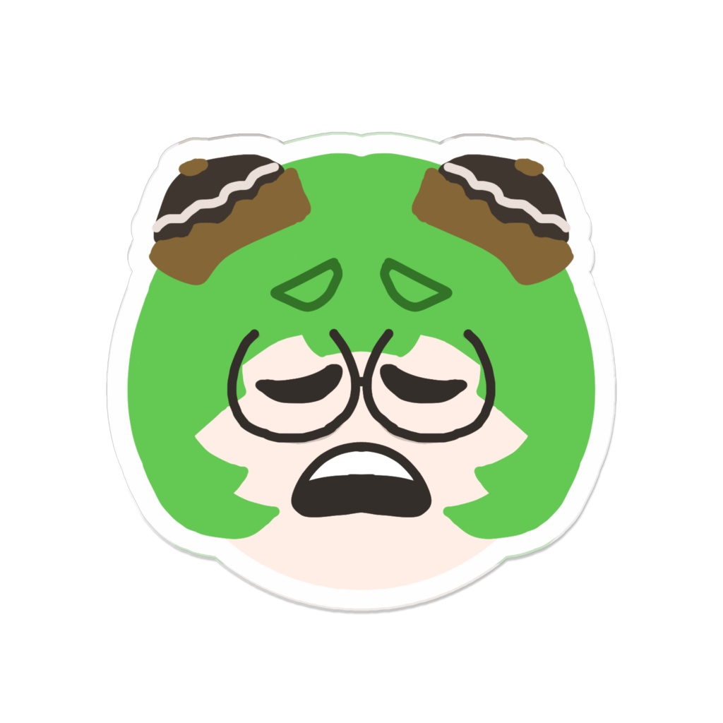 嘆きもえぎアクリルバッジ