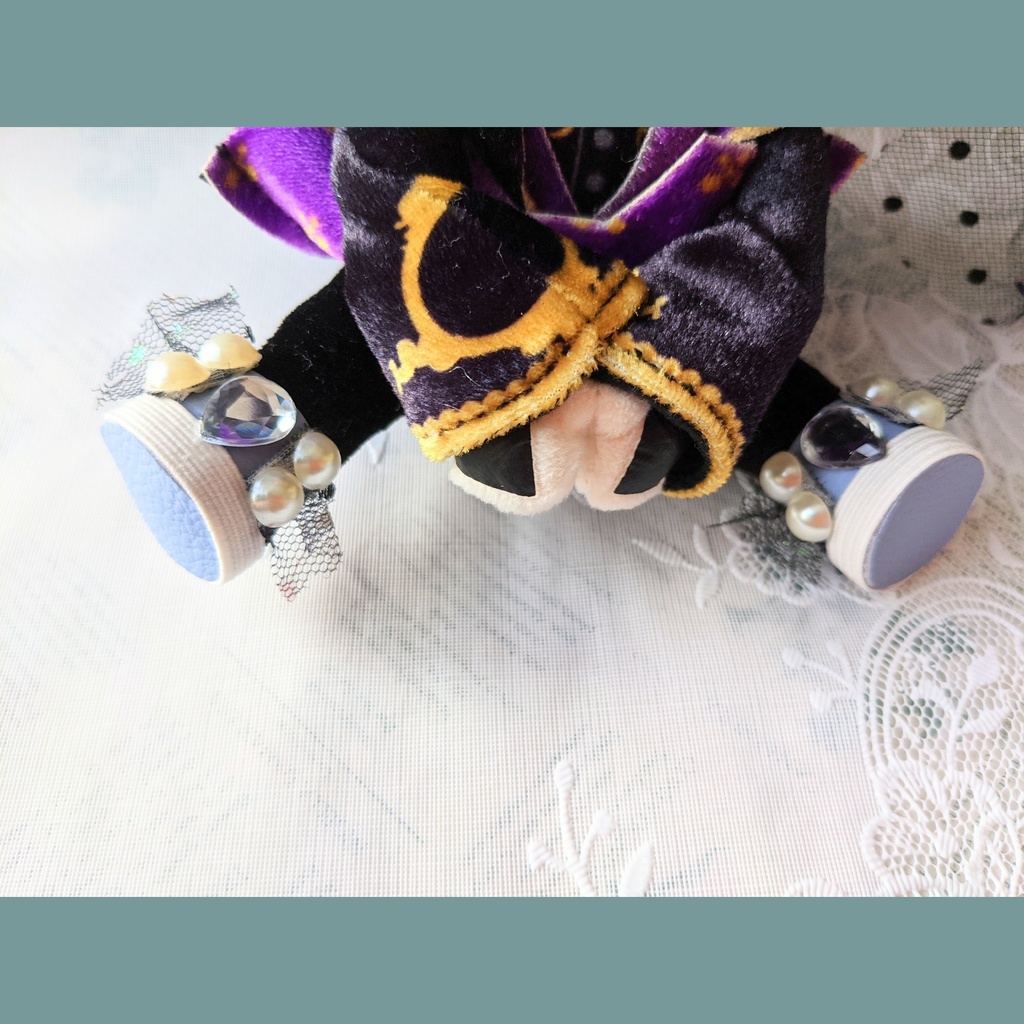 (送料無料) ぬい靴 不思議の国のアリス 「染められた薔薇」 15cmぬい