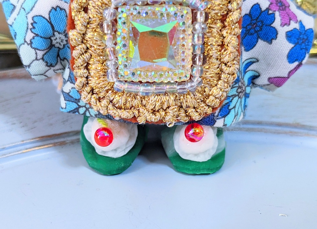 10cmぬい靴 クリームソーダなお靴 華やかなお靴 セット ヘッドドレス付き