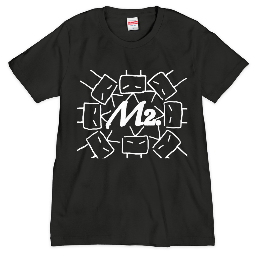 M2.Tシャツ、ぶらっくandほわいと