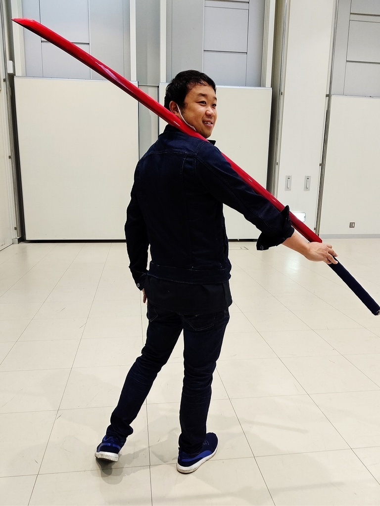 全長1.8m 樹脂製 剛刀! (姉妹刀 各色取揃)