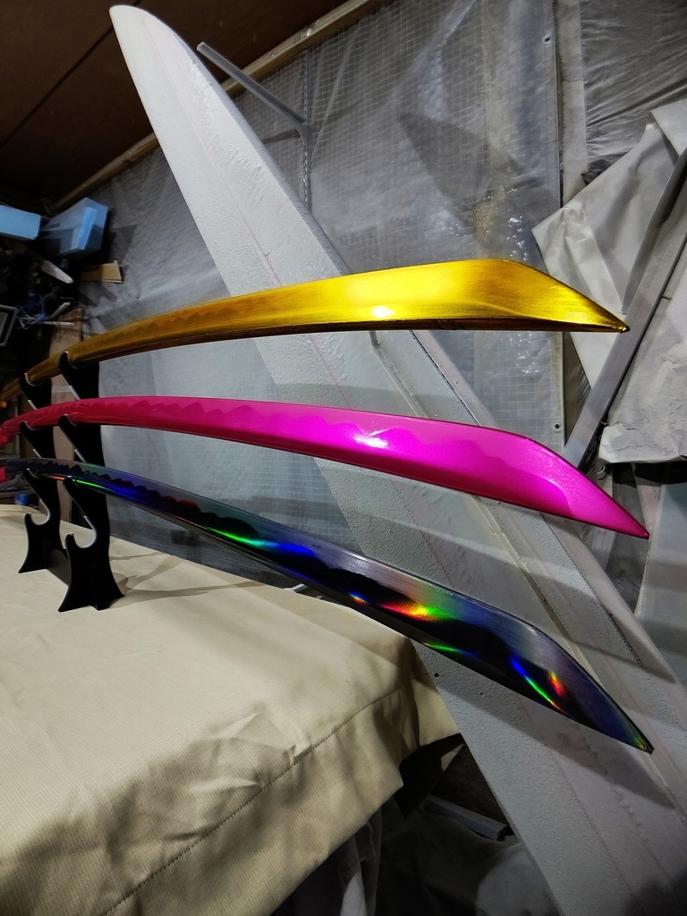 全長1.8m 樹脂製 剛刀! (姉妹刀 各色取揃)