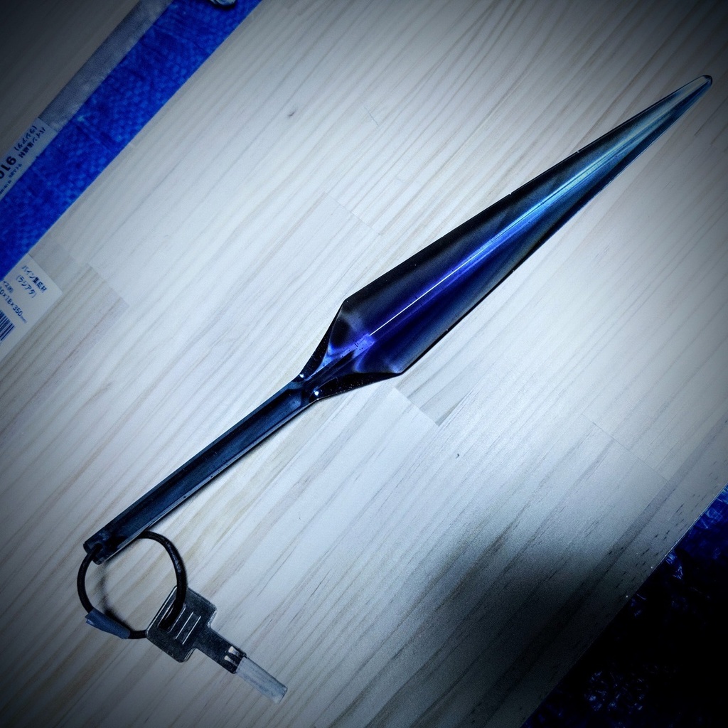 クナイ型ルームキーホルダー【アバンスパイク】全長35cm