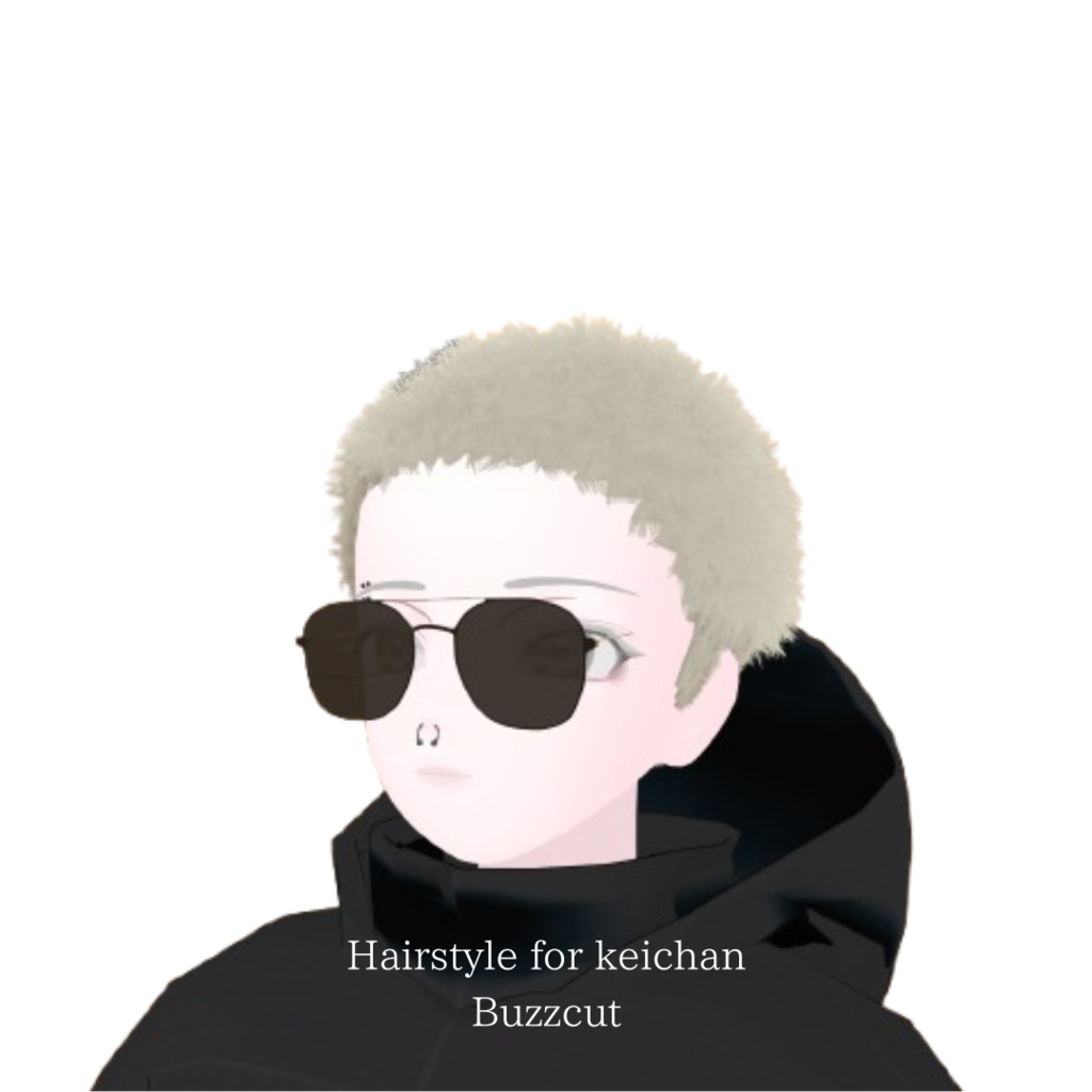 【今だけ無料】【Hairstyle for keichan】Buzzcut