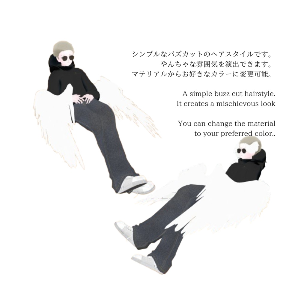 【Hairstyle for keichan】Buzzcut