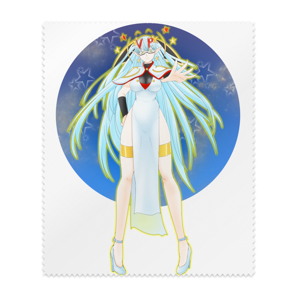 ティッシュババアメガネ拭き(背景あり)