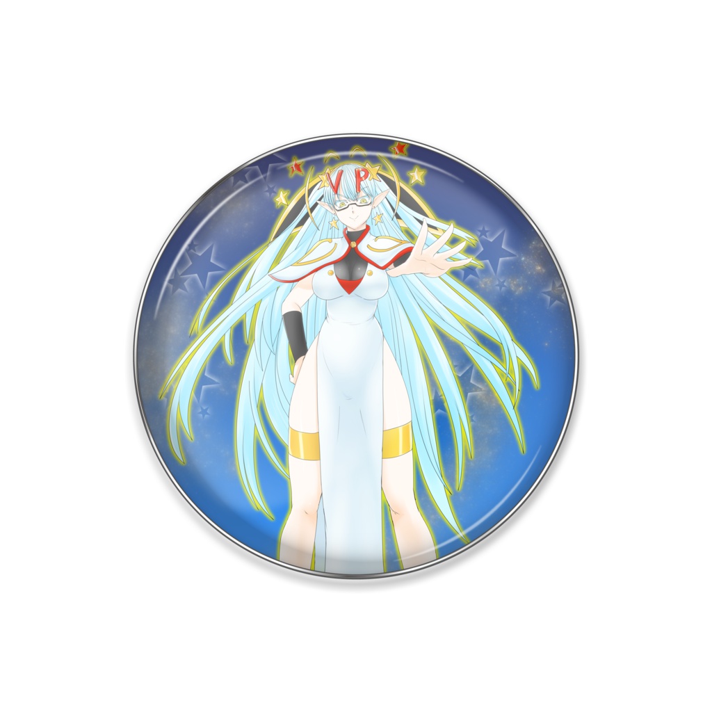 ティッシュババアピンバッジ(背景あり)