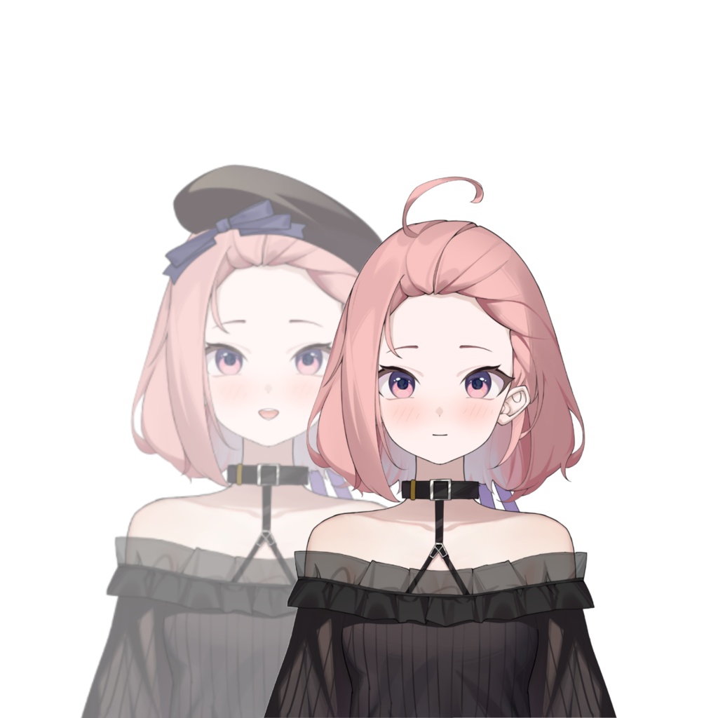 【限定1点 only 1】 Live2D Vtuber - Adorable girl (included expression, action, item)