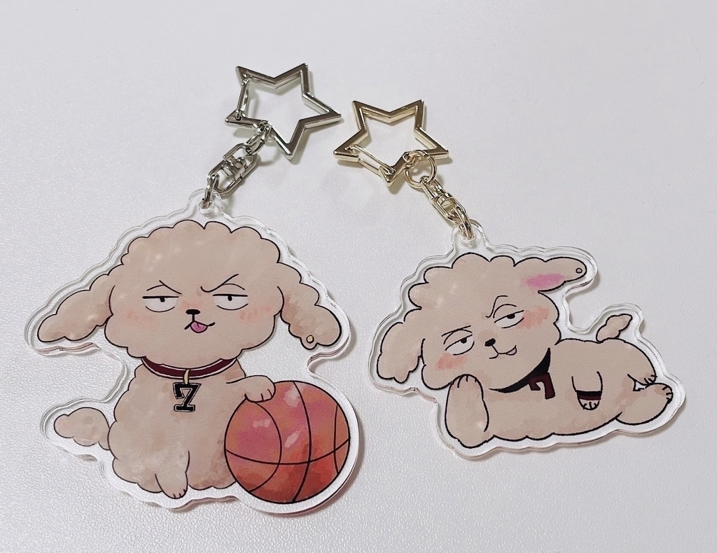 リョータプードル☆アクリルキーホルダーA(ドリブルこそチビの生きる道なんだよver)