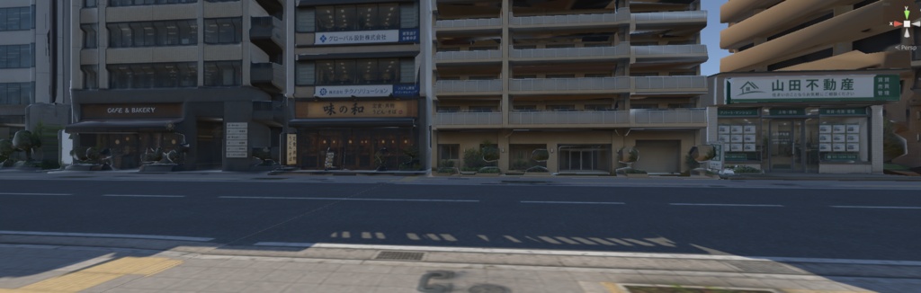 日本の街並み3Dアセット_01