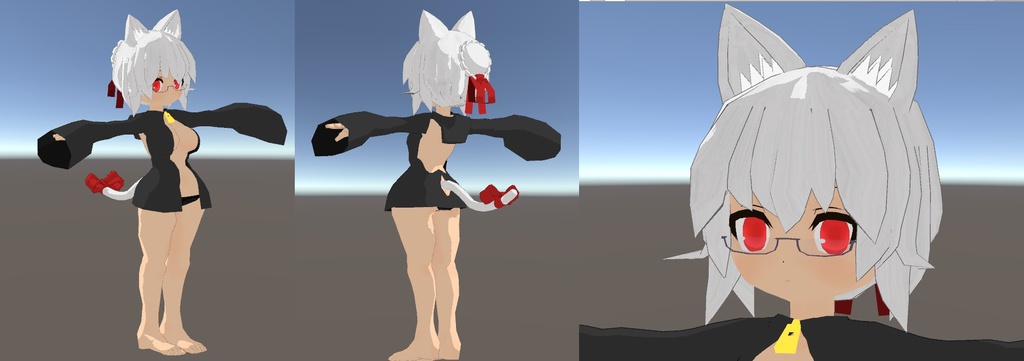 【VRChat向けアバター】疑似Unityキャラクリエイト素体「テト」v1.1【SDK2】
