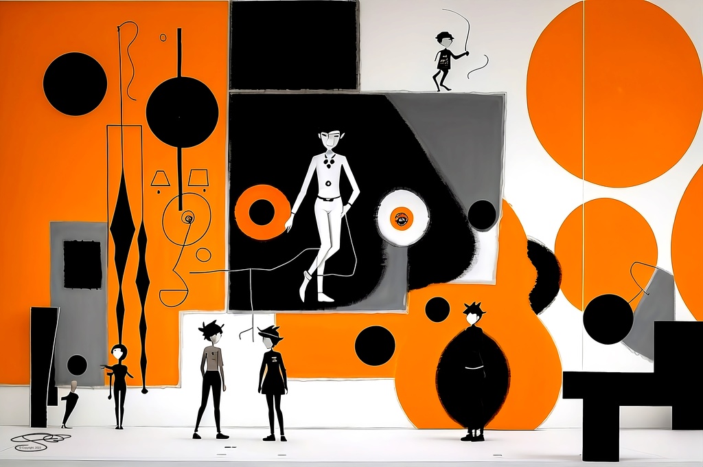Disc Jockey, Limited Edition Digital Art, Signed by Kay Uwe Rott