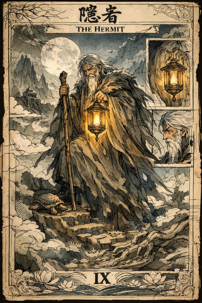 The Hermit (Tarot Card)