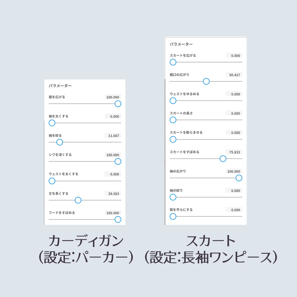 【無償版あり】Vroid/カーディガン+ジャンパースカート