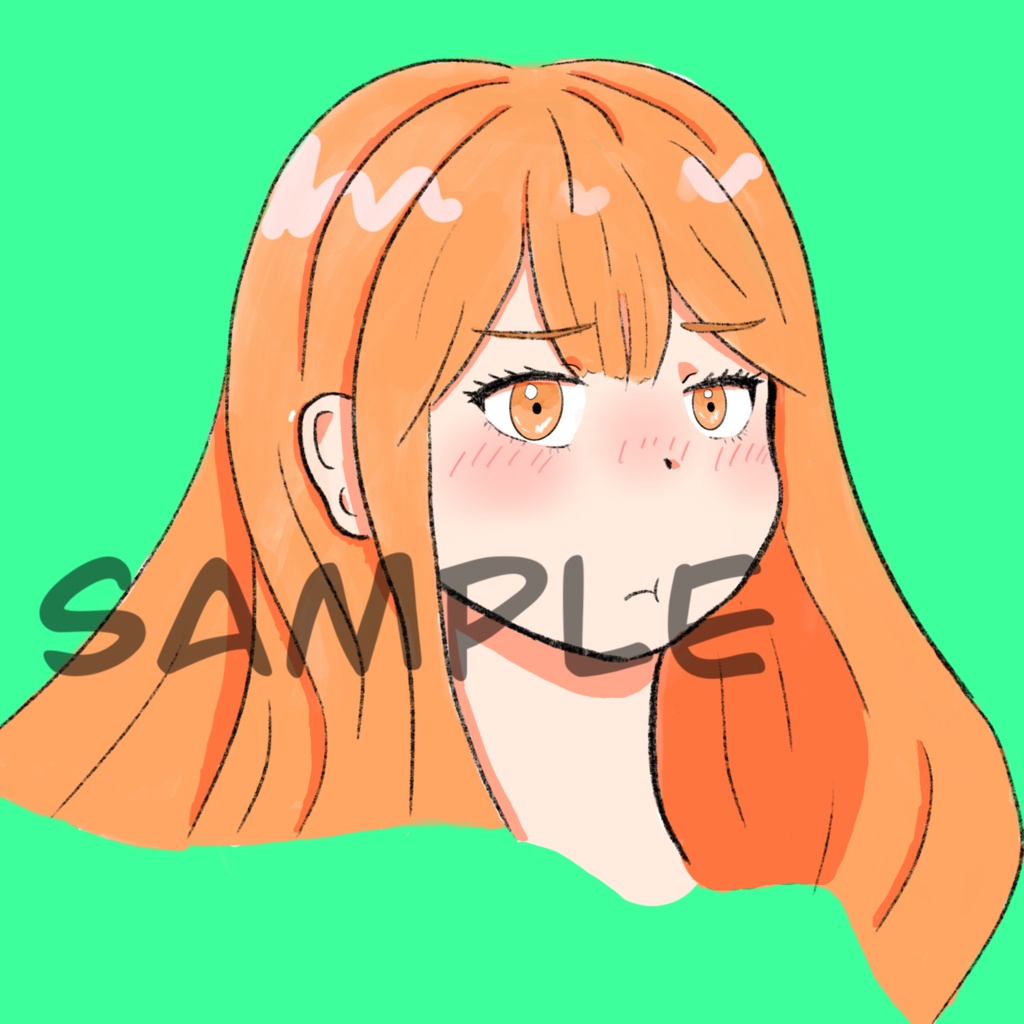 【制作動画付き】優しい印象を与えるアイコン描きます!