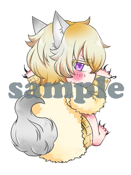うたねこアクリルバッジ