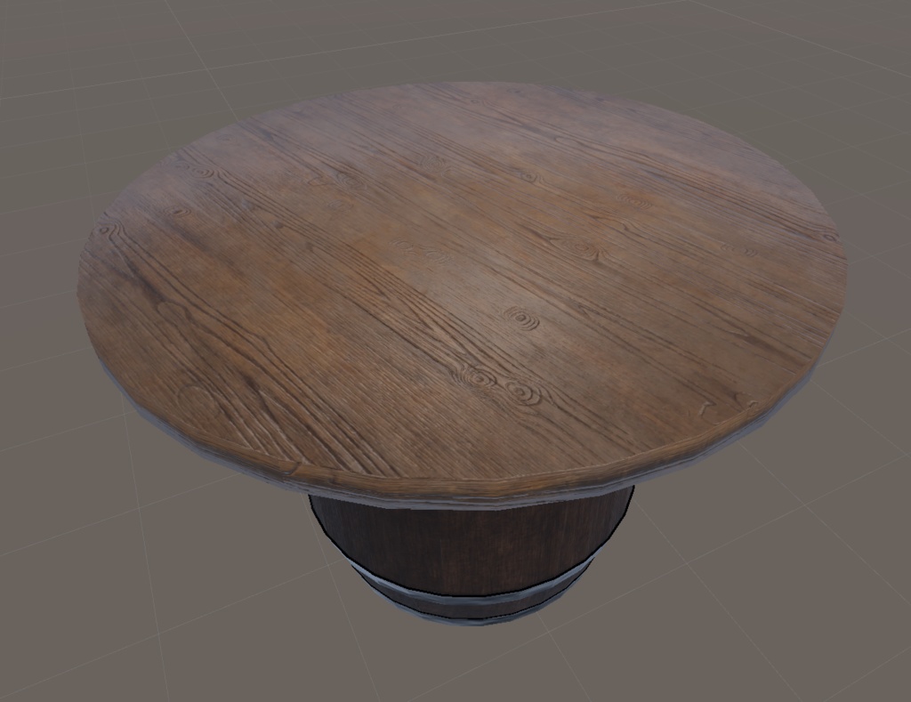 ビールジョッキと樽テーブル