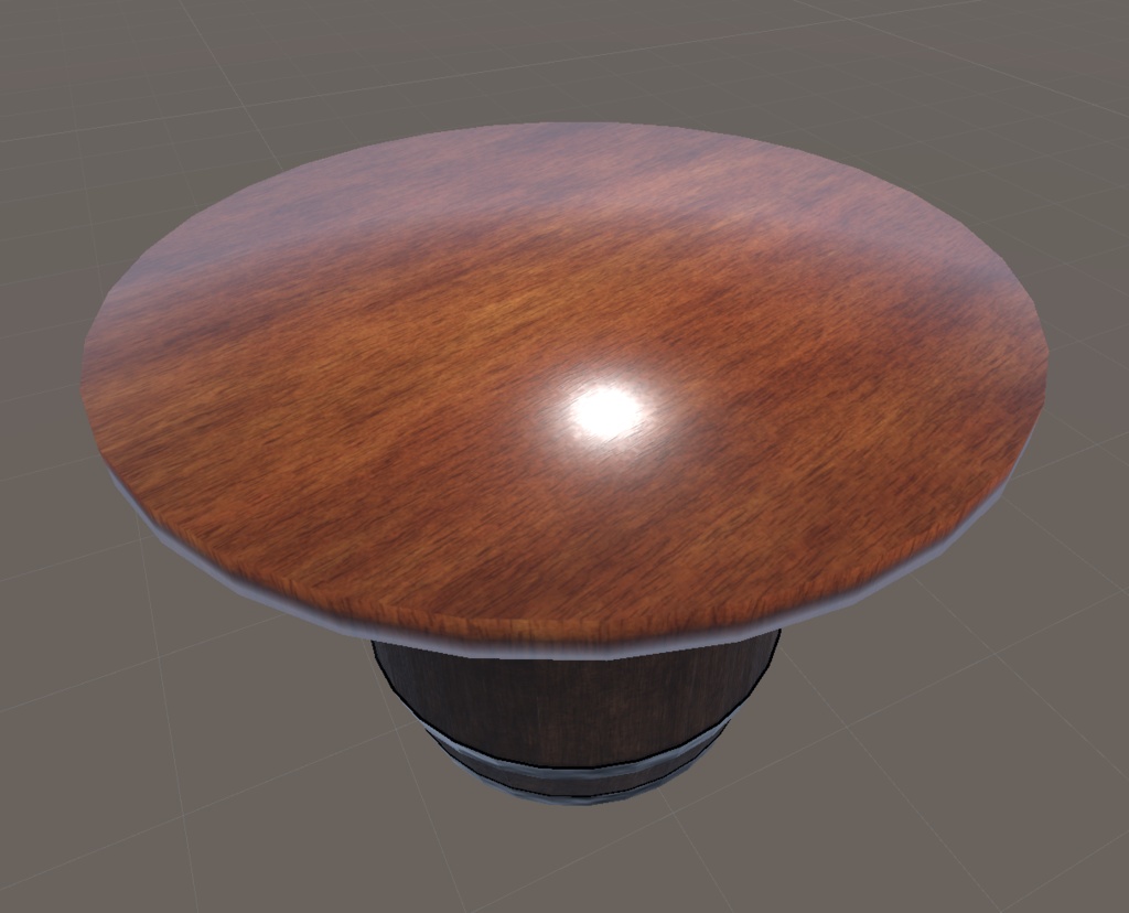 ビールジョッキと樽テーブル