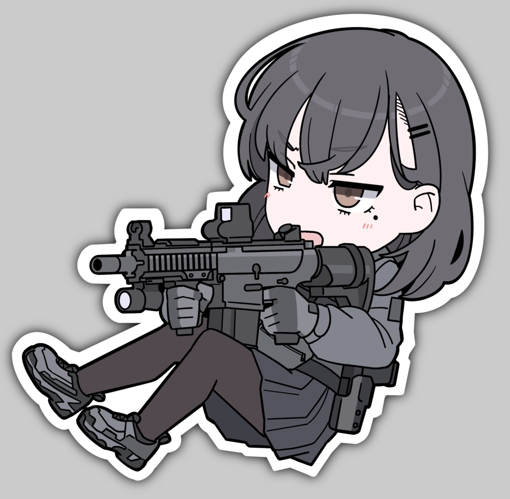 うちのこステッカー　文川カスミ